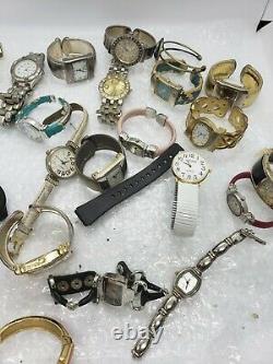 Men & Women Watch Lot 2.6 Lbs Watches Gruen, Geneva Ect For Parts/Repair (Lot 4)