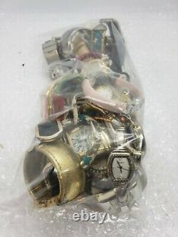 Men & Women Watch Lot 2.6 Lbs Watches Gruen, Geneva Ect For Parts/Repair (Lot 4)