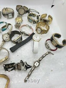 Men & Women Watch Lot 2.6 Lbs Watches Gruen, Geneva Ect For Parts/Repair (Lot 4)