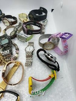 Men & Women Watch Lot 3.4 Lbs Watches Seiko, Timex, Ect For Parts/Repair (Lot 7)