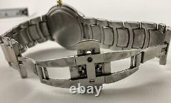 Men's Bulova Accutron Torino 28E09 Men's Stainless Diamond 36mm Watch For Parts