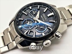 Men's Seiko Astron Not Working 5x53-0aj0 Solar Gps Dual Time Watch Ssh053