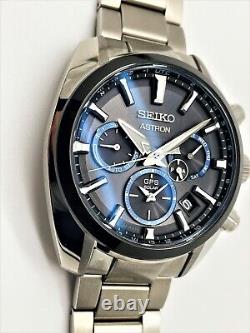 Men's Seiko Astron Not Working 5x53-0aj0 Solar Gps Dual Time Watch Ssh053