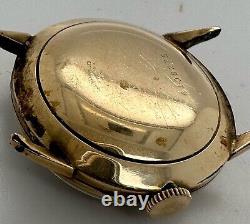 Men's Vintage Bulova 17j Swiss Auto Watch 10csc 10k Gold Filled for Parts/Repair