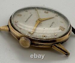 Men's Vintage Bulova 17j Swiss Auto Watch 10csc 10k Gold Filled for Parts/Repair