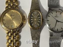 Men's Vintage Watch Lot 12 Watches For Parts Swiss Made Bulova Gruen Titoni