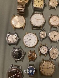Men's Woman's 100+ Swiss Watch Lot For Parts Repair! Geneve, Vulcan, Girard, Etc