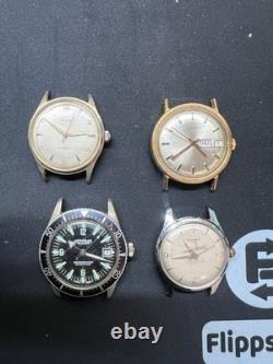 Mens Vintage Project Watch Lot. 4 Watches. Gruen, Heritage, Timex, Wadsworth