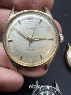 Mens Vintage Project Watch Lot. 4 Watches. Gruen, Heritage, Timex, Wadsworth