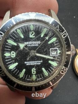 Mens Vintage Project Watch Lot. 4 Watches. Gruen, Heritage, Timex, Wadsworth