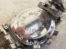 Michele MW01C00D9001 Stainless Steel Watch Pre-owned Crystal Damaged