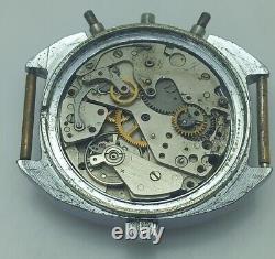 Mig 29 Buran Chronograph Poljot 3133 Manual Winding Vintage Watch For Parts