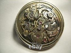 Minute Repeater Humbert Ramuz pocket watch movement, not working to repair or par