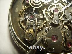 Minute Repeater Humbert Ramuz pocket watch movement, not working to repair or par