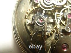 Minute Repeater Humbert Ramuz pocket watch movement, not working to repair or par