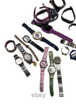 Mix Lot Watches Men Women's Kids Parts Repair As Is Leonardo Polo Assn Bands