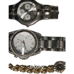 Mix Lot Watches Men Women's Kids Parts Repair As Is Leonardo Polo Assn Bands