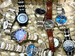 Mix Lot of Armitron Men's Watches & Parts Broken As Is FOR REPAIR PARTS 38 pcs
