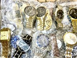 Mix Lot of Armitron Men's Watches & Parts Broken As Is FOR REPAIR PARTS 38 pcs