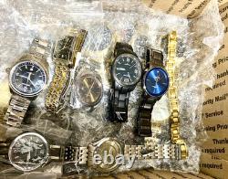 Mix Lot of Armitron Men's Watches & Parts Broken As Is FOR REPAIR PARTS 38 pcs