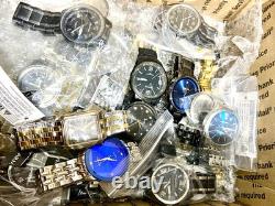 Mix Lot of Armitron Men's Watches & Parts Broken As Is FOR REPAIR PARTS 38 pcs