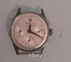 Montre LEONIDAS chronographe Valjoux 72C Armbanduhr chrono orologio watch reloj