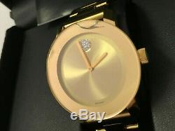 Movado 3600104 Women's Swiss Bold Medium Gold Ion-Plated Watch Damaged Used