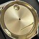 Movado BOLD Evolution 34mm Gold Plated Case Gold Plated FOR PARTS OR REPAIR