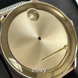 Movado BOLD Evolution 34mm Gold Plated Case Gold Plated FOR PARTS OR REPAIR