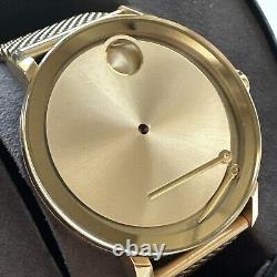 Movado BOLD Evolution 34mm Gold Plated Case Gold Plated FOR PARTS OR REPAIR