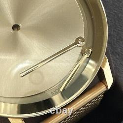 Movado BOLD Evolution 34mm Gold Plated Case Gold Plated FOR PARTS OR REPAIR