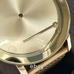 Movado BOLD Evolution 34mm Gold Plated Case Gold Plated FOR PARTS OR REPAIR