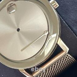 Movado BOLD Evolution 34mm Gold Plated Case Gold Plated FOR PARTS OR REPAIR