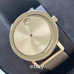 Movado BOLD Evolution 34mm Gold Plated Case Gold Plated FOR PARTS OR REPAIR