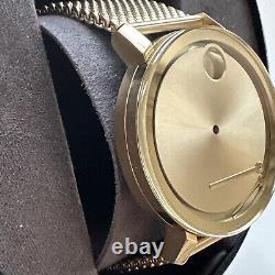 Movado BOLD Evolution 34mm Gold Plated Case Gold Plated FOR PARTS OR REPAIR