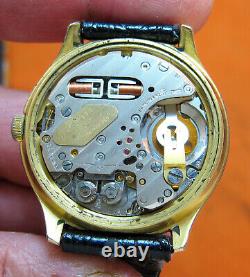 Movado F300 Electronic Gold Plate Tuning Fork Men's Watch Not Working