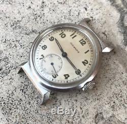 Movado Military Rare Watch Vintage For Parts Not Working