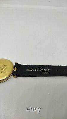 Must De Cartier Tri-Color Watch Vermeil 30MM DO NOT WORK FOR PARTS. REPAIR