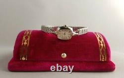 N2 LADY BULOVA Fifth Avenue NY 10K Rolled Gold Plated Swiss Watch, not working
