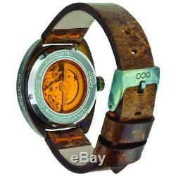 NEW OOO(OUT OF ORDER WATCH) Torpedine Orange Automatic Watch Damaged In Italy