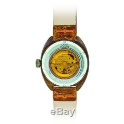 NEW OOO(OUT OF ORDER WATCH) Torpedine Orange Automatic Watch Damaged In Italy