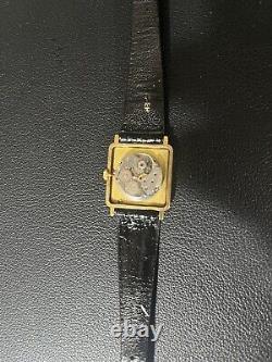 NOT WORKING Baume & Mercier Vintage 18k Gold Electroplated Watch (19309)