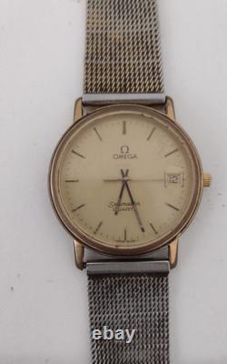 NOT WORKING FOR PARTS Vintage Omega Seamaster Watch Ford 25 Years Service RARE