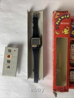 Nelsonic Pac Man 1980 Game Watch Joystick Version for Parts or Repair Original