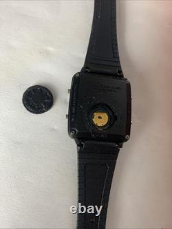 Nelsonic Pac Man 1980 Game Watch Joystick Version for Parts or Repair Original