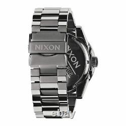 New $200 Nixon Corporal SS Soke Dial XL Mens Quartz Watch A346-1235 DAMAGED BOX