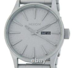 New $250 Nixon Mens Sentry SS X Primer Cerakote Watch A356-2339 DAMAGED BOX