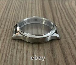 NewUnitas ETA 6498 6497 40mm Stainless Steel Watch Case Sapphire Pilot Crown