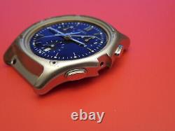 Non Working Ebel Steel Classic Wave Chronograph Watch Part For Repair Project