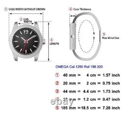 Not Working! Needs Repair OMEGA Geneve Electronic f300Hz Cal. 1250 Quartz Men's